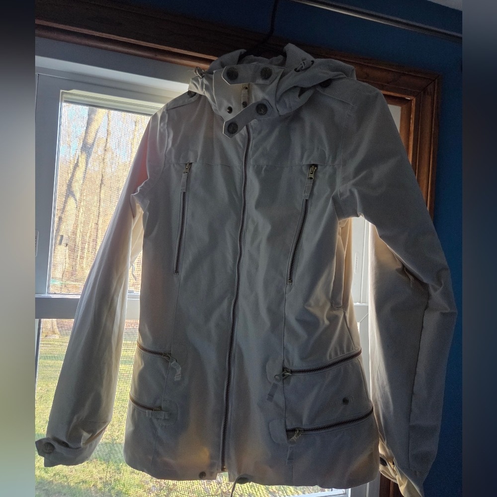 Women's Small White Burton Dry Ride Ski Jacket